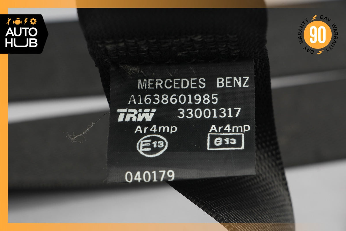 98-05 Mercedes W163 ML500 ML320 ML55 AMG Rear Left Driver Seat Belt Black OEM - photo 11
