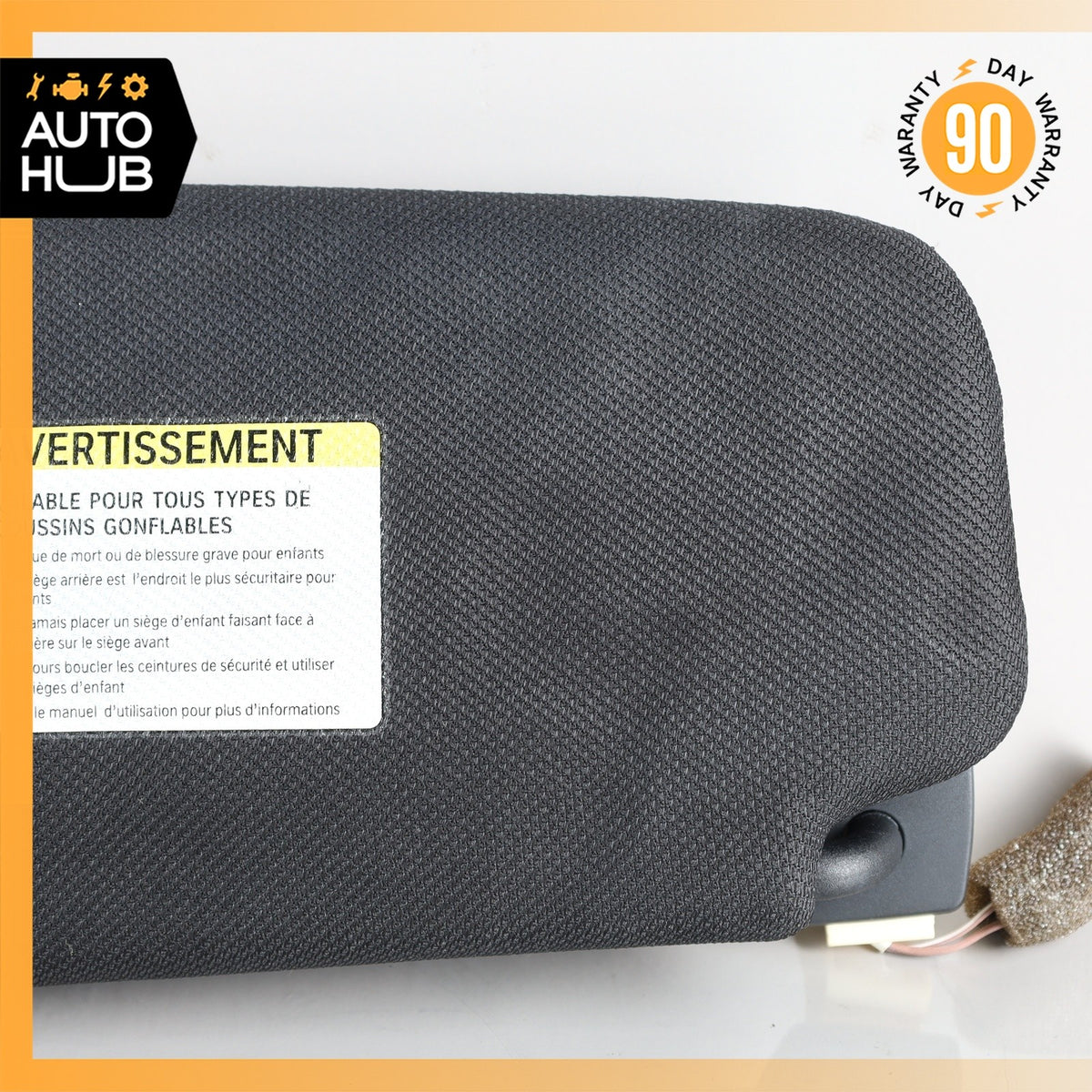 11-16 BMW F10 550i 528i Right Passenger Sun Visor Shade Black 51168038166 OEM - photo 12