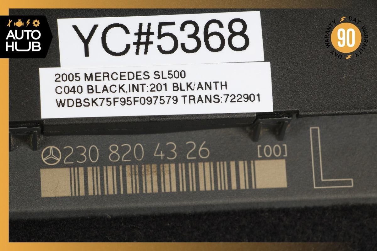 Mercedes R230 SL500 SL55 AMG Under Seat Control Module Left Driver Side OEM - photo 8