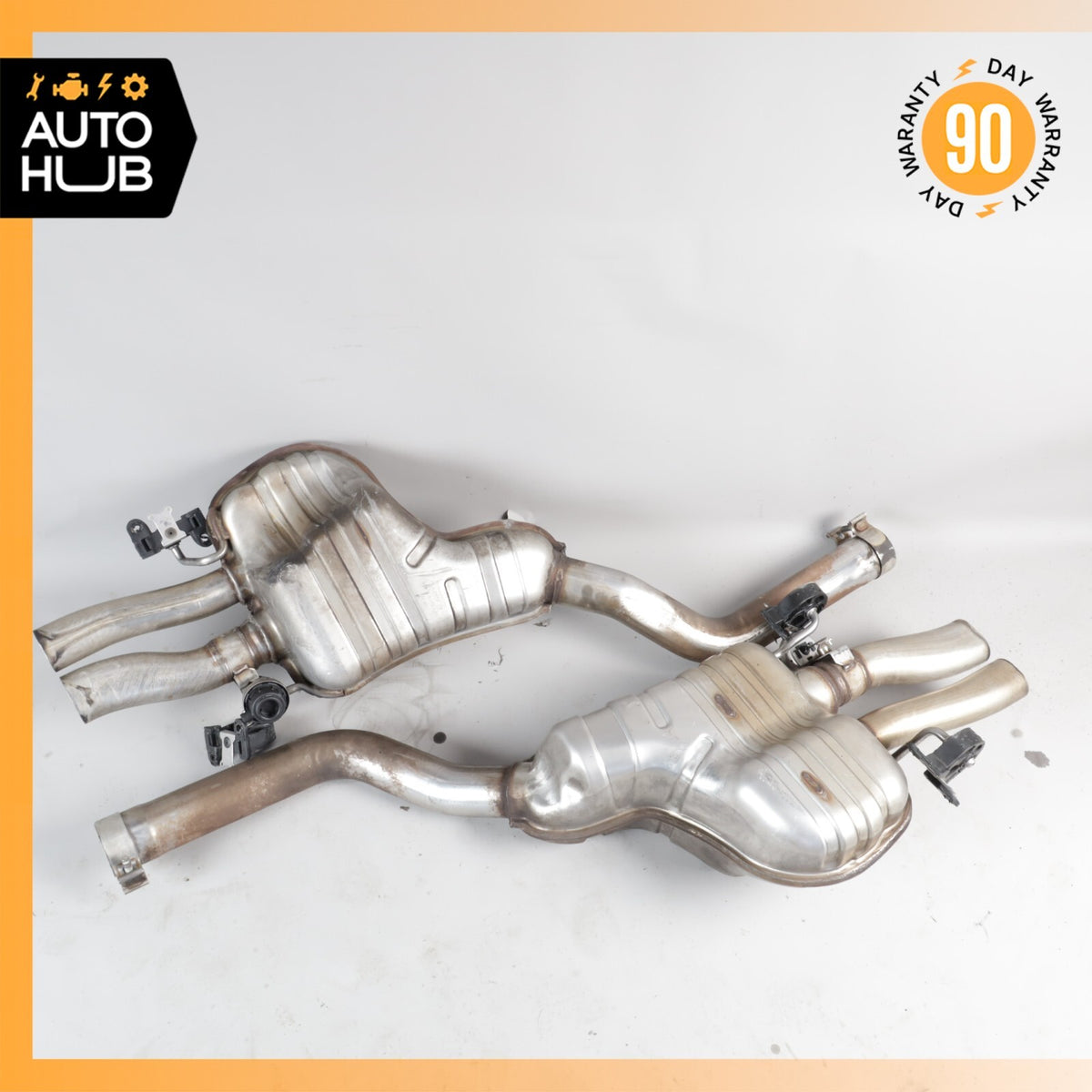 Bentley Continental Flying Spur Exhaust Muffler Mufflers Right & Left Set OEM - photo 11