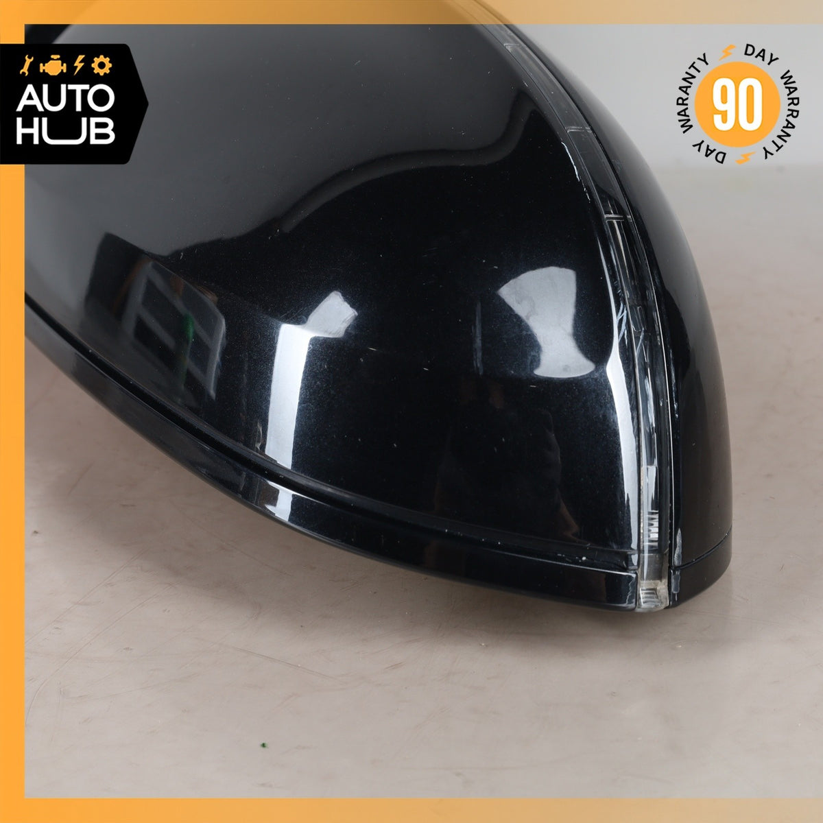 11-18 Audi D4 A8 S8 Front Right Side Rear View Mirror w/ Blind Spot Black OEM - photo 5