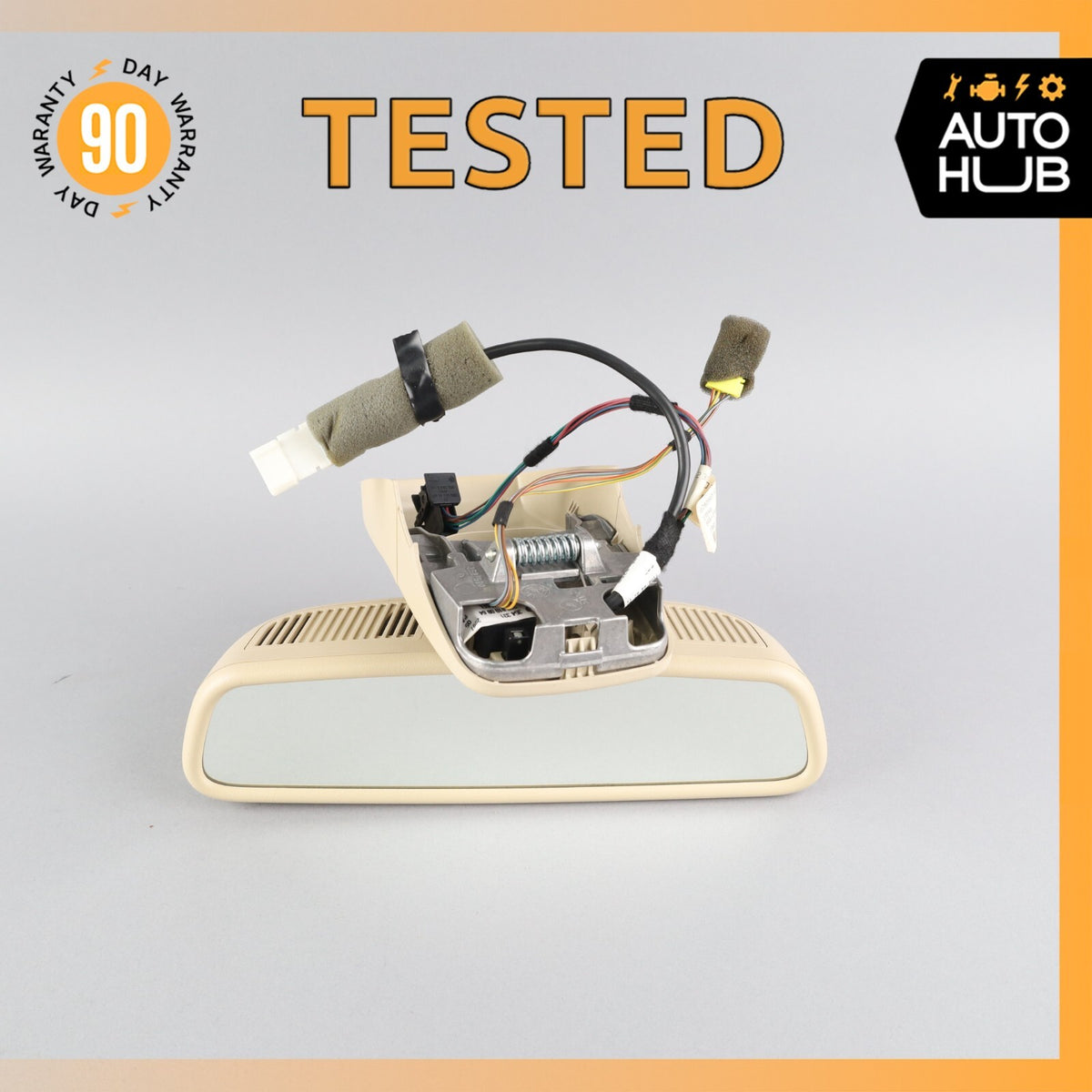 07-12 Mercedes R230 SL550 SL55 Interior Rear View Mirror Beige 2308110007 OEM - photo 1