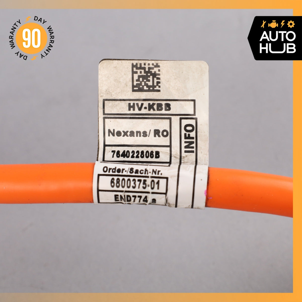 16-18 BMW F15 X5 Hybrid A/C AC Air Compressor Wire Wiring Cable 6800375 OEM - photo 14