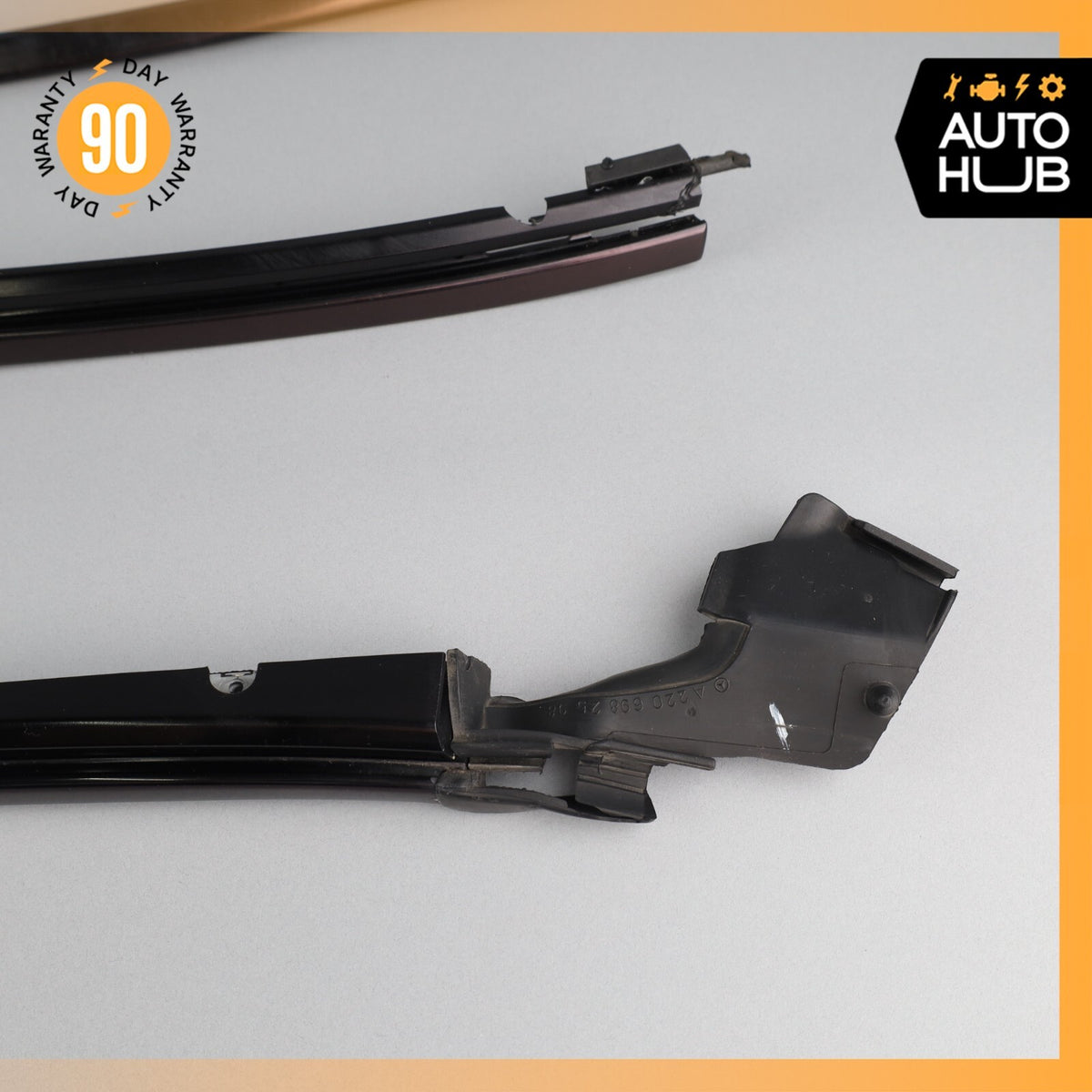 00-06 Mercedes W220 S600 S500 S55 AMG Front Window Glass Moulding Trim Set OEM - photo 7