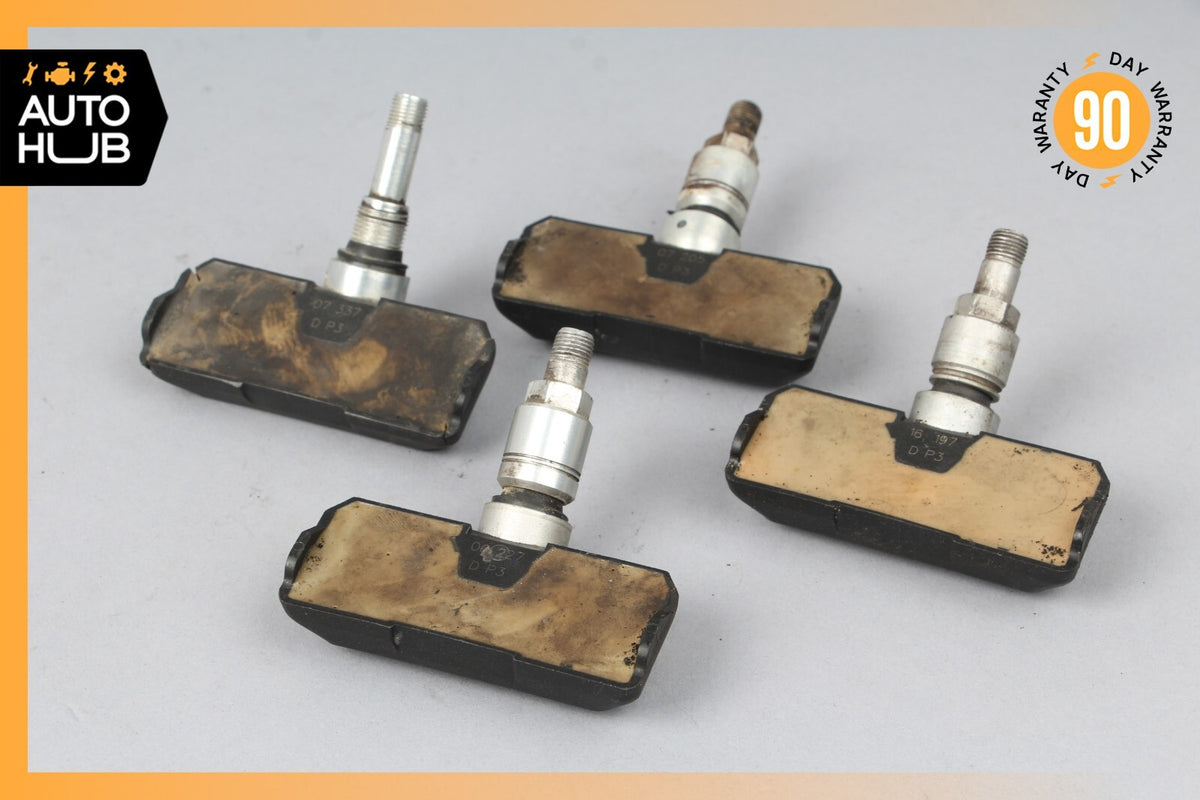 06-11 Mercedes W221 S600 S550 TPMS Tire Pressure Sensor 315 Mhz Set of 4 OEM - photo 6