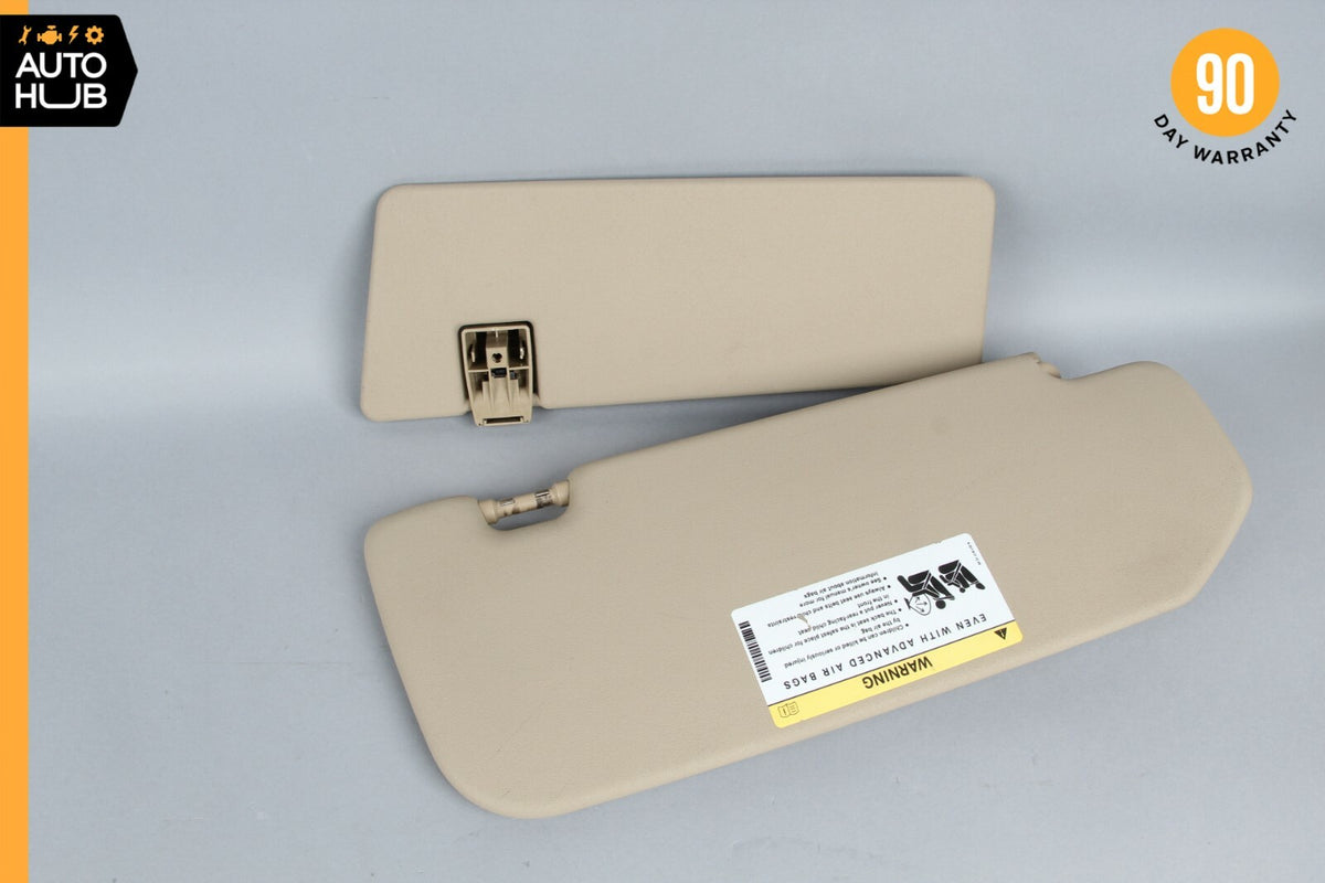 09-13 Mercedes W251 R350 R320 Front Left Side Sun Visor Sun Shade Beige OEM - photo 7