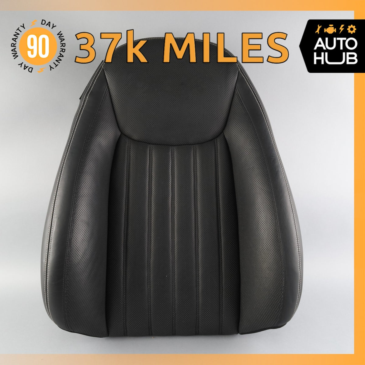 09-12 Mercedes R230 SL550 Top Upper Seat Cushion Right Side Nappa Black OEM 37k - photo 1
