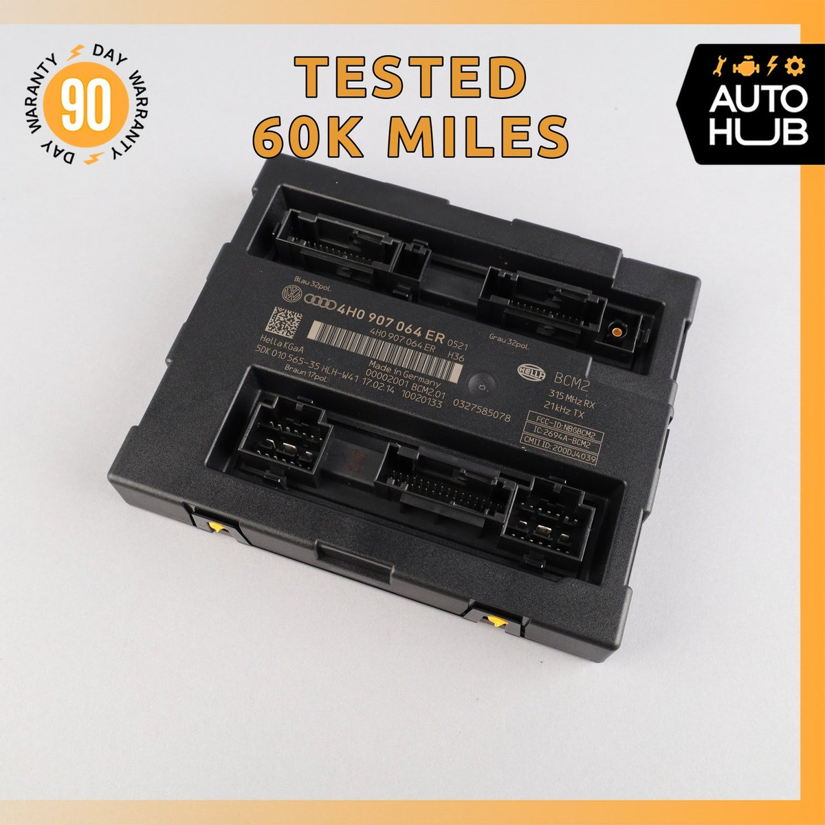 Audi 4G8 A7 S7 Keyless Comfort Body Control Module BCM BCU 4H0907064ER OEM - photo 1