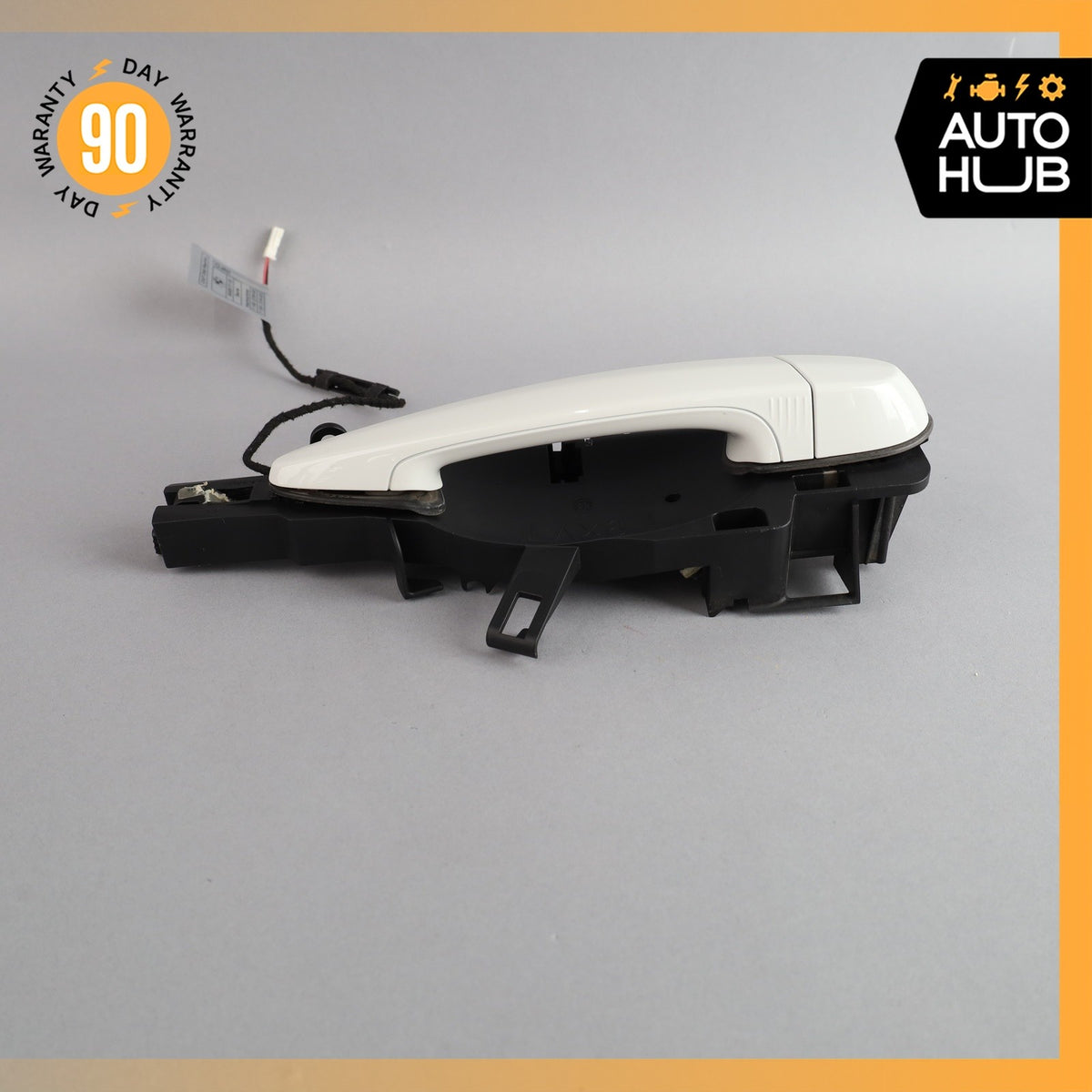 13-15 BMW E84 X1 Rear Right Exterior Door Handle w/ Bracket White OEM - photo 13