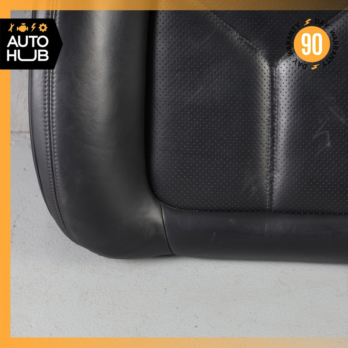 15-18 Porsche Macan 95B Front Left Side Seat Upper Cushion Leather Black OEM - photo 6