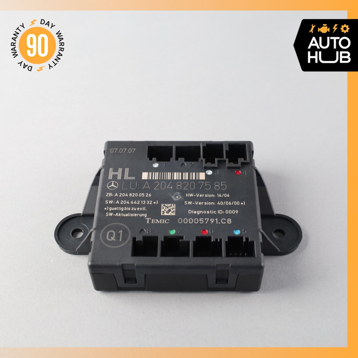 08-18 Mercedes W204 C300 CLS550 GLK350 Rear Left Side Door Control Module OEM - photo 5