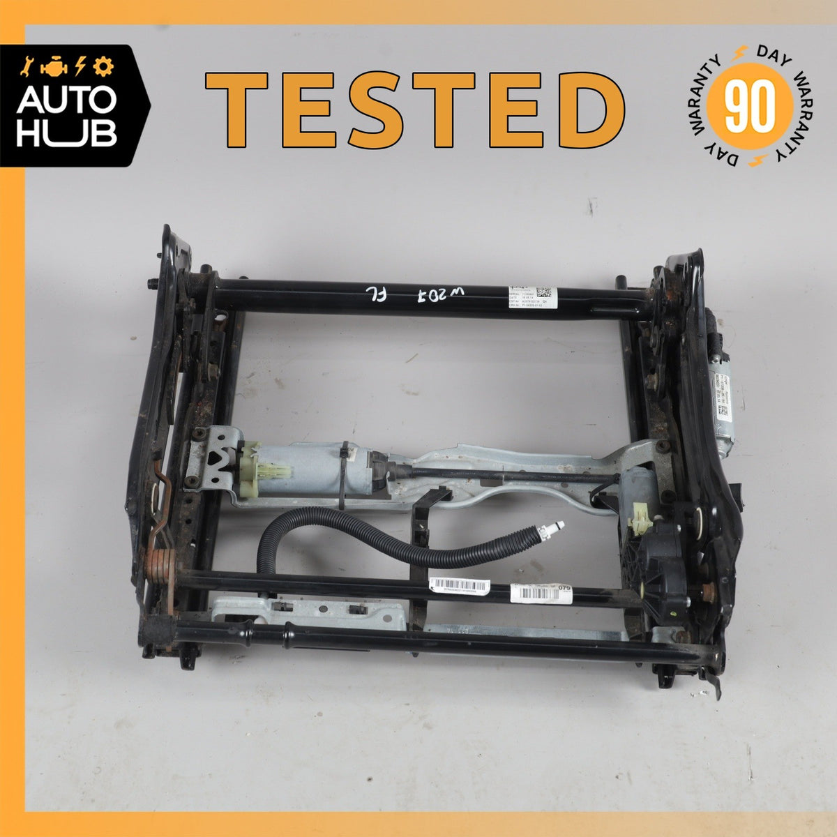 10-17 Mercedes W207 E350 C250 Front Left Seat Rail Track Frame w/ Motors OEM - photo 1