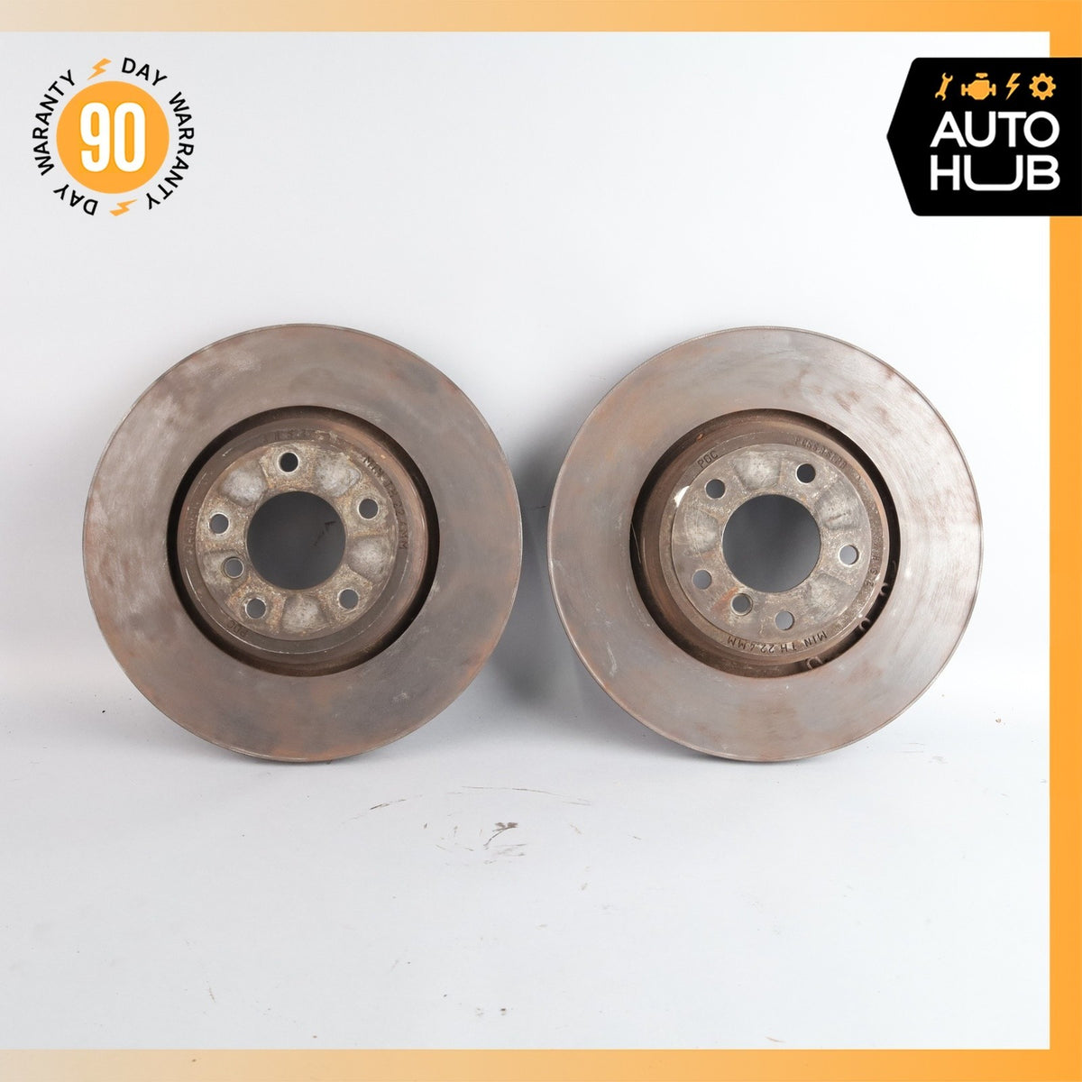 00-10 Bentley Arnage / RR Seraph Rear Brake Rotor Rotors Set PC56961PB OEM 42k - photo 2