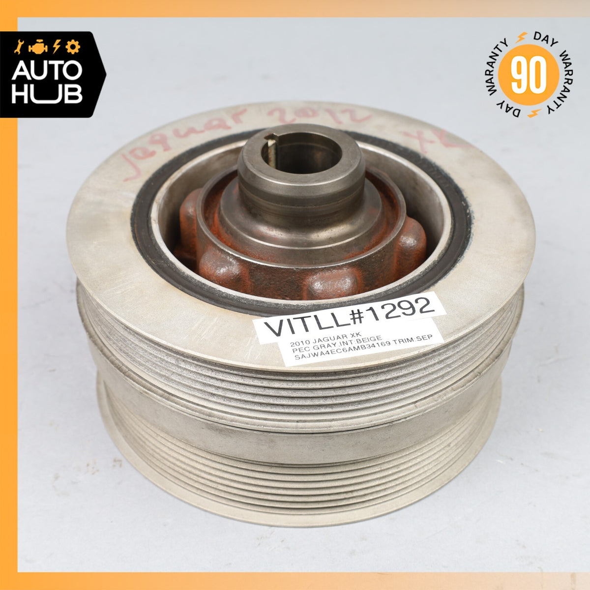 10-23 Jaguar X150 XKR / Range Rover Engine Crankshaft Balancer Pulley OEM 46k - photo 8