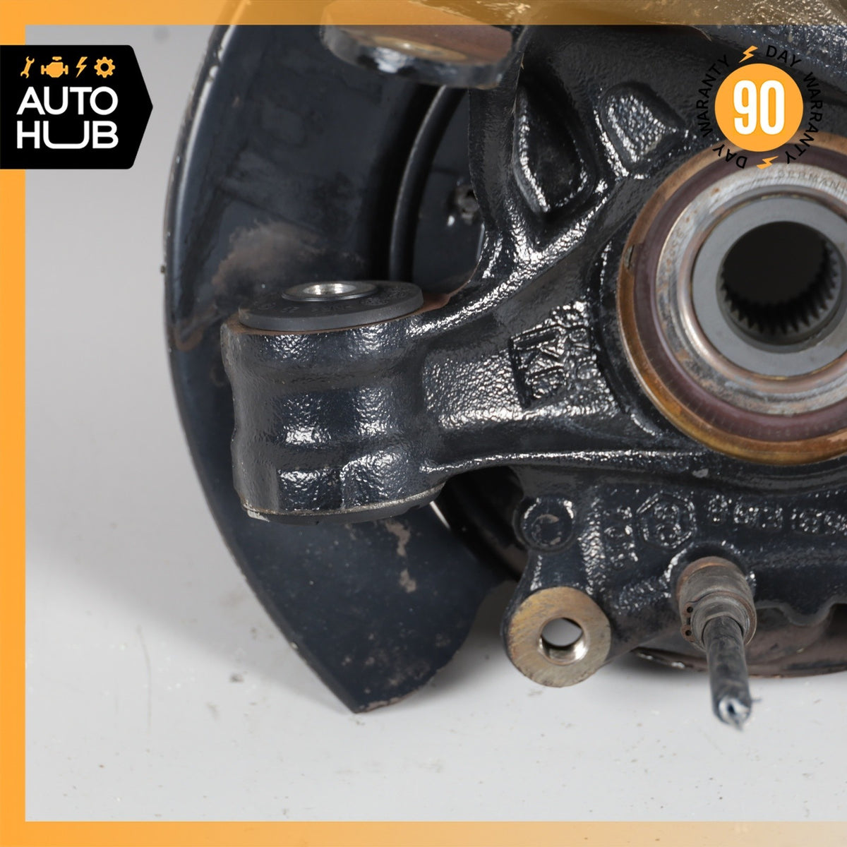 Porsche Cayenne 955 Rear Left Side Spindle Knuckle Hub w/ Shield OEM - photo 9