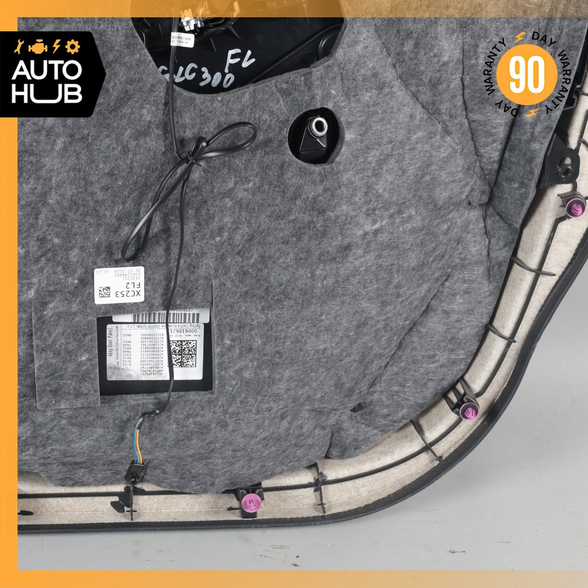 16-23 Mercedes X253 GLC300 GLC300e Front Left Side Interior Door Panel OEM 81k - photo 15