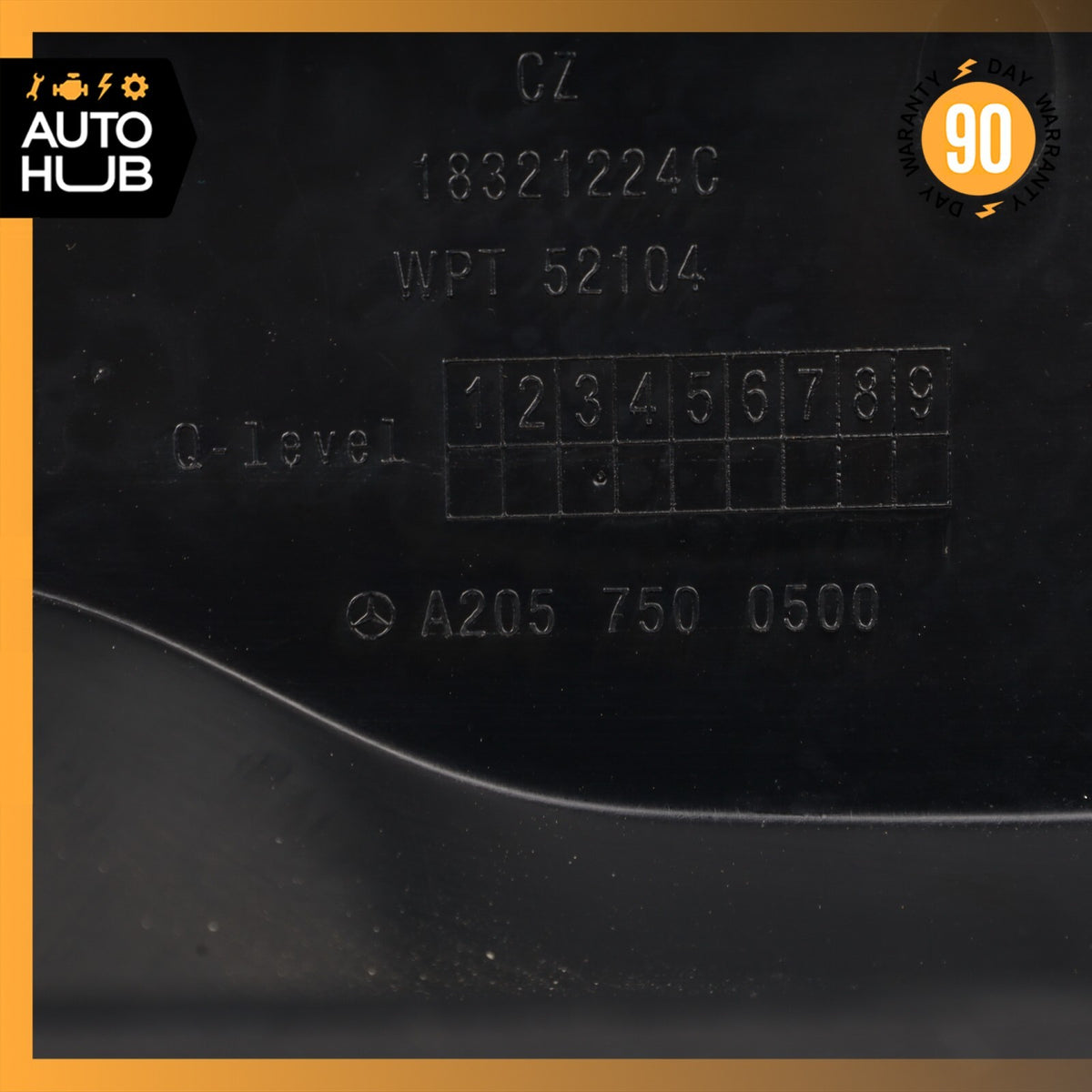 2019 Mercedes W205 C300 Trunk Lid Tailgate Handle Trim Black OEM 50k - photo 12