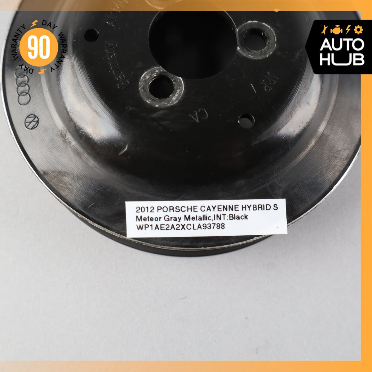 2012 Porsche Cayenne 958 Hybrid 3.0L V6 Engine Water Pump Pulley OEM - photo 9