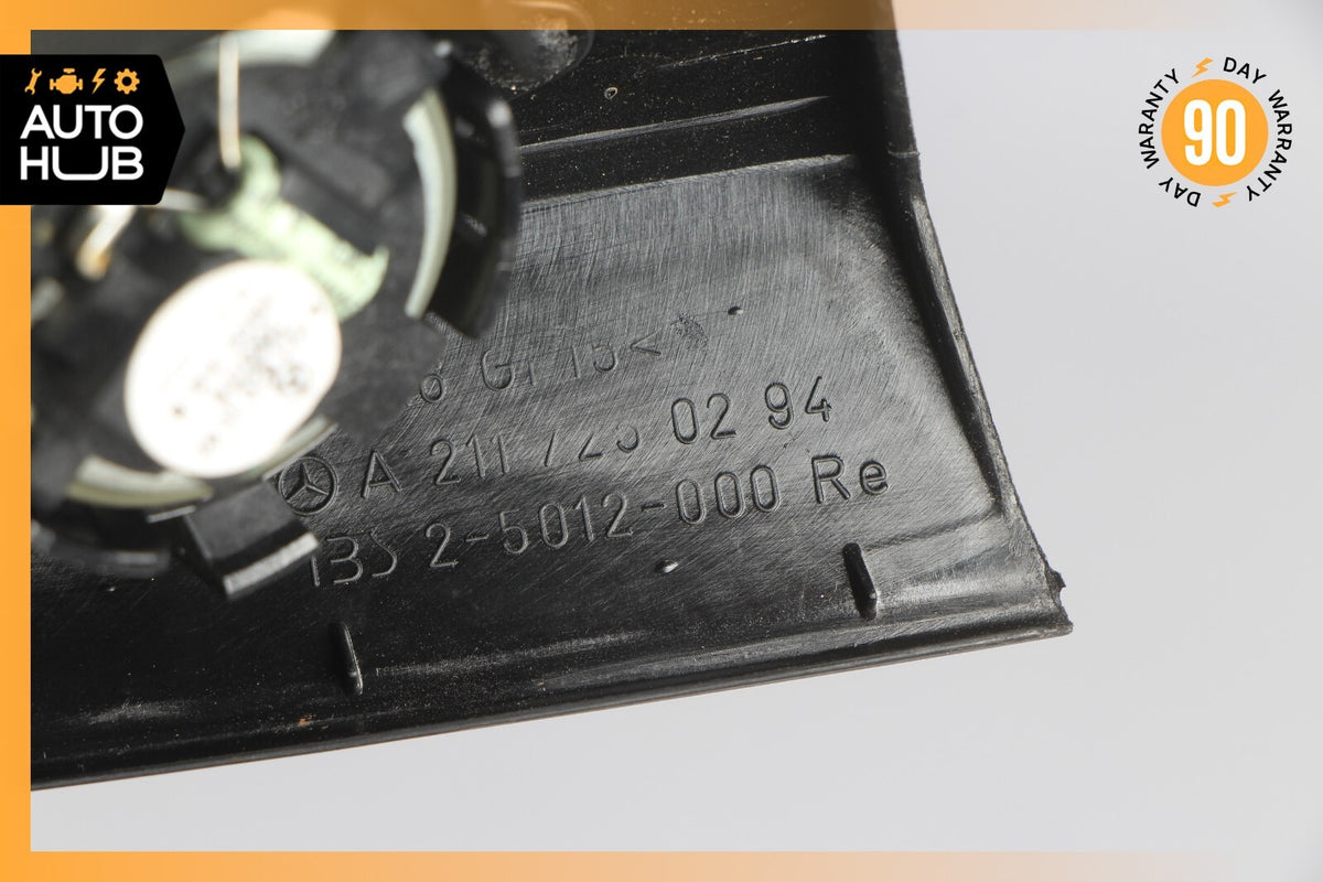 07-09 Mercedes W211 E350 E550 Front Left Tweeter Speaker Cover Black OEM - photo 10