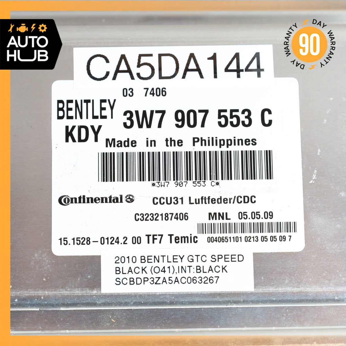 10-11 Bentley Continental GTC Speed Air Suspension Control Module OEM - photo 9