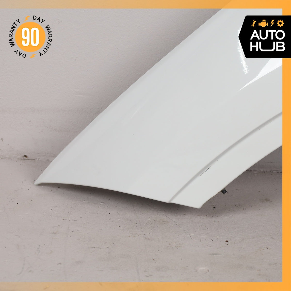 13-15 BMW E84 X1 Left Driver Side Fender Assembly White OEM - photo 3