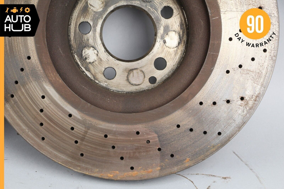 Mercedes W218 CLS550 Front Left & Right Drilled Disc Brake Rotors Set of 2 OEM - photo 9