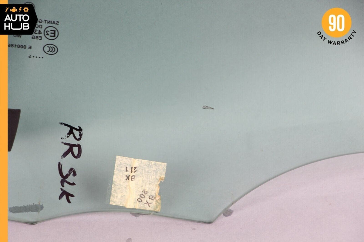 05-11 Mercedes R171 SLK280 SLK350 SLK55 Quarter Window Glass Rear Right Side OEM - photo 9