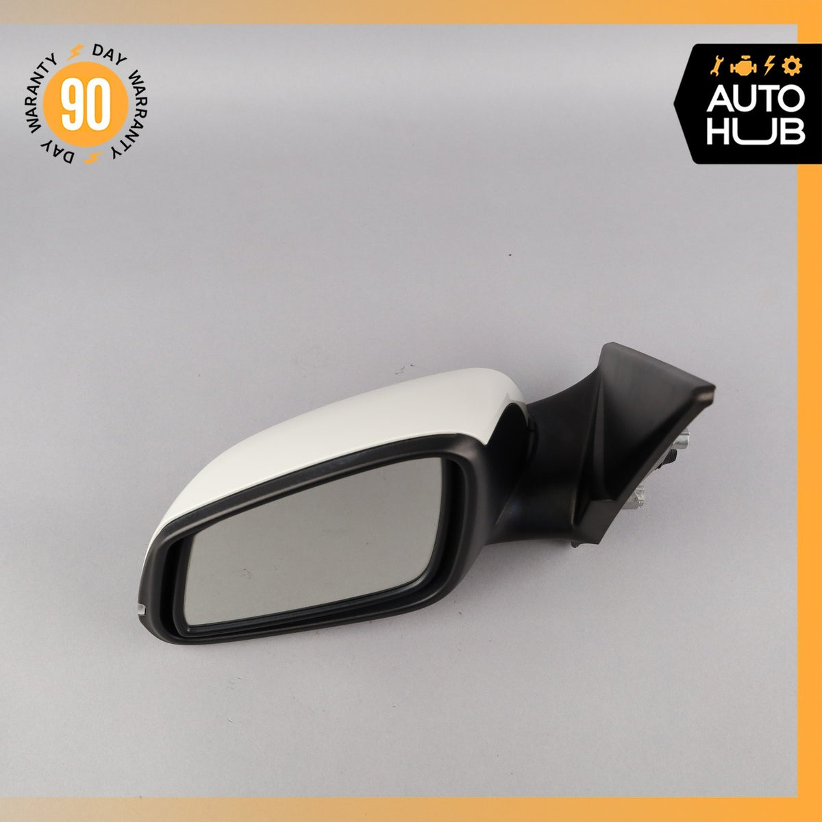 13-15 BMW E84 X1 Left Driver Side Rear View Door Mirror White OEM 48k - photo 2