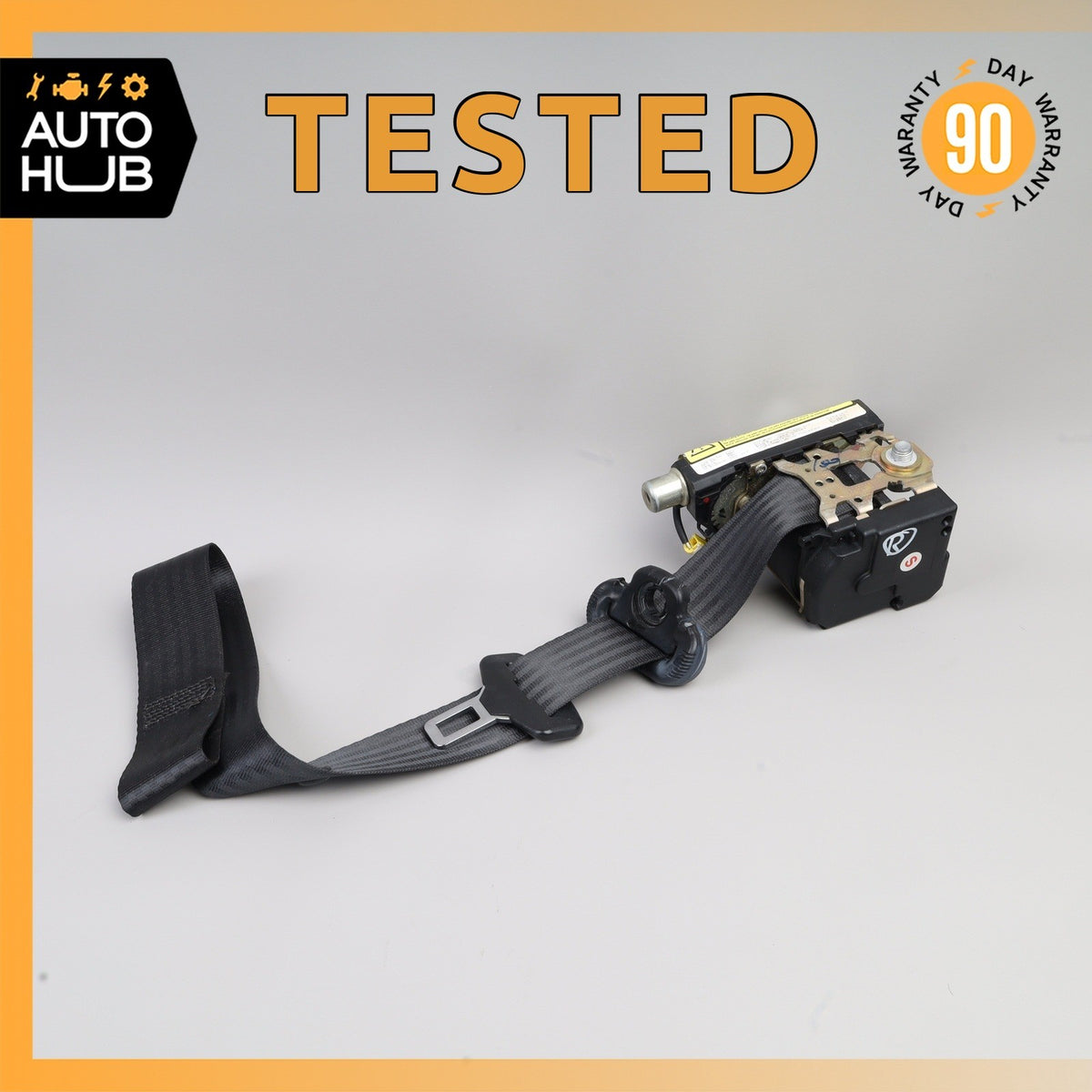 02-07 Maserati M138 Coupe 4200 Front Right Side Seat Belt Seatbelt Black OEM - photo 1
