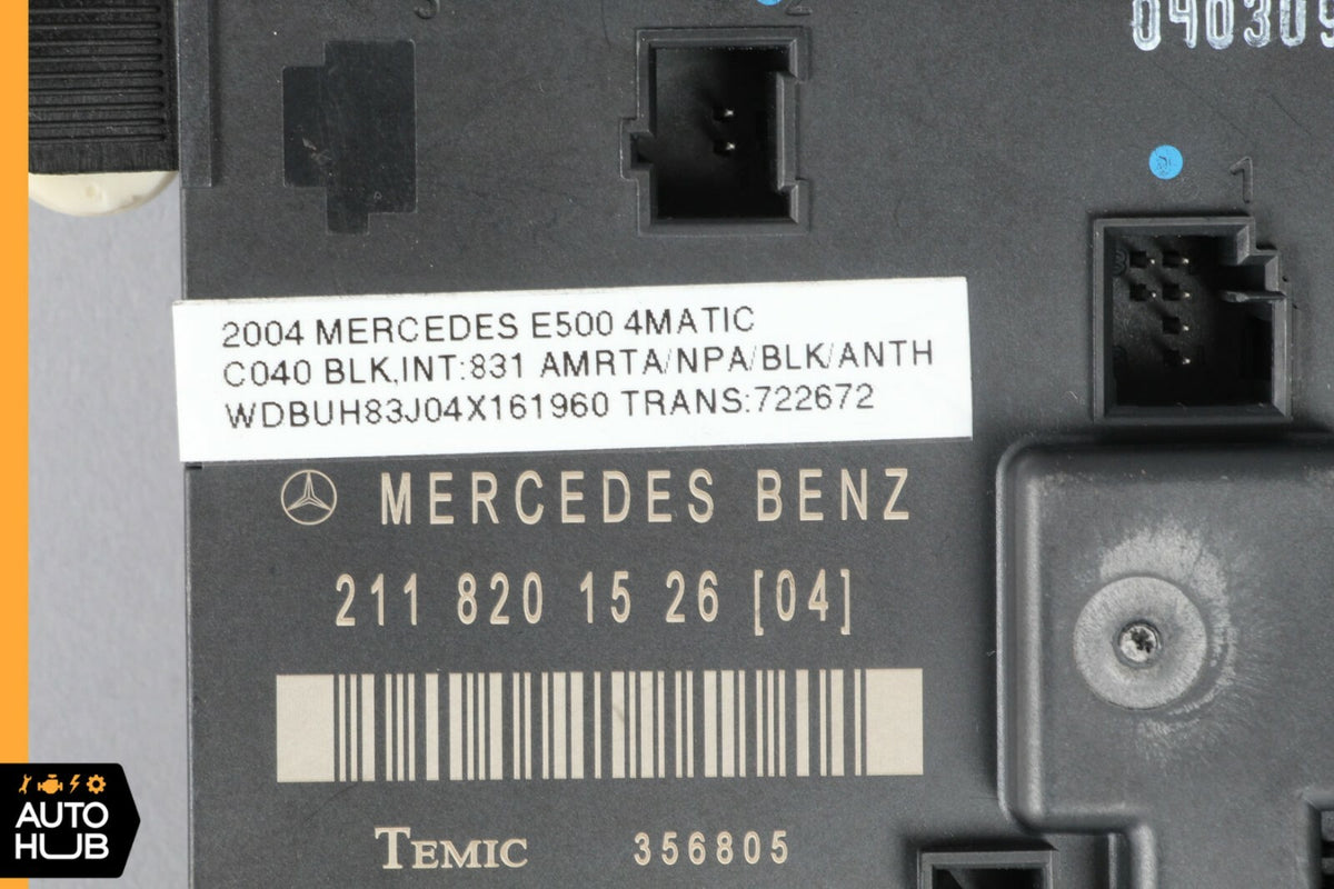 03-06 Mercedes W211 E320 E350 E500 Door Control Module Rear Left 2118201526 OEM - photo 6