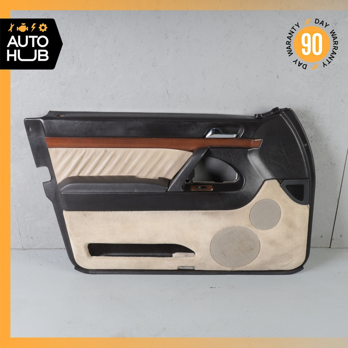 92-94 Mercedes W140 300SE S500 Front Left Driver Side Interior Door Panel OEM - photo 1