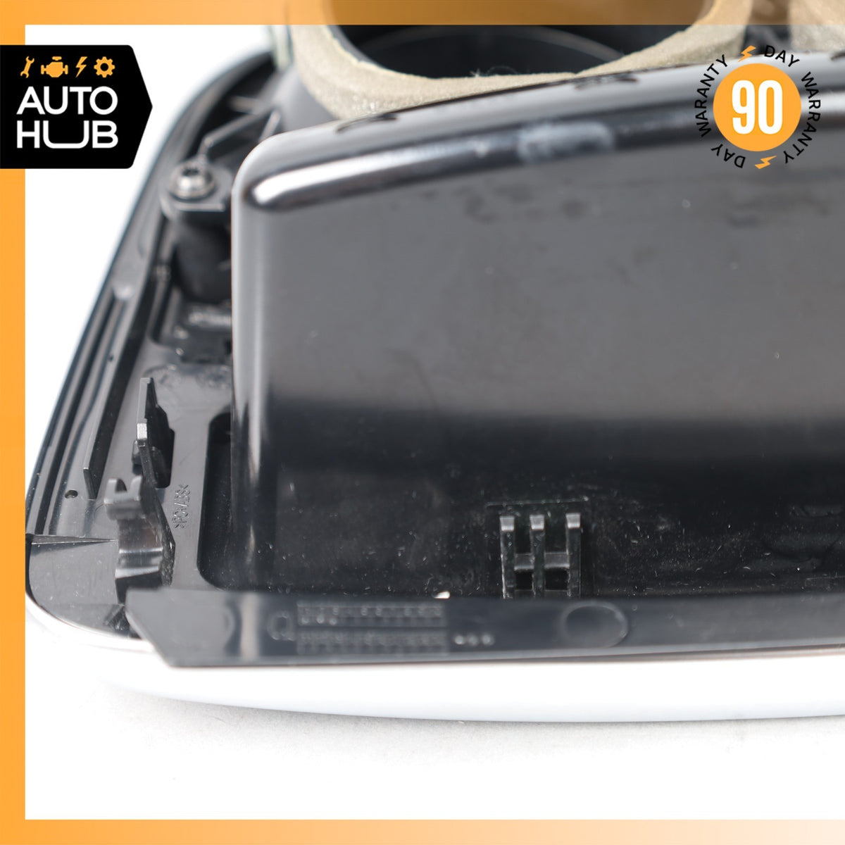 14-20 Mercedes W222 S550 Sedan Rear Center Console AC Air Vent Trim Black OEM - photo 20