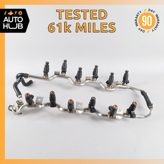 03-13 Bentley Continental GT Flying Spur GTC 6.0L W12 Fuel Injector Rail OEM 61k - photo 1