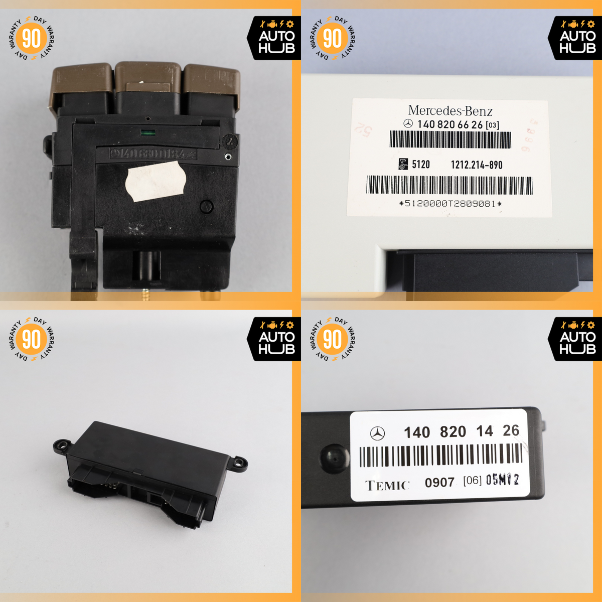 1997 Mercedes W140 CL600 S 500 Steering Ignition Switch Trunk Door Lock Set OEM - photo 12