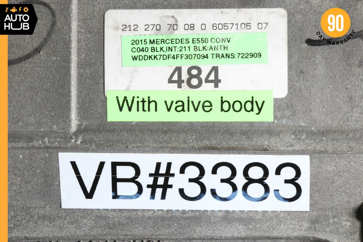 14-17 Mercedes W207 E550 722.9 7G Tronic Automatic Transmission 722.909 OEM 30k - photo 12
