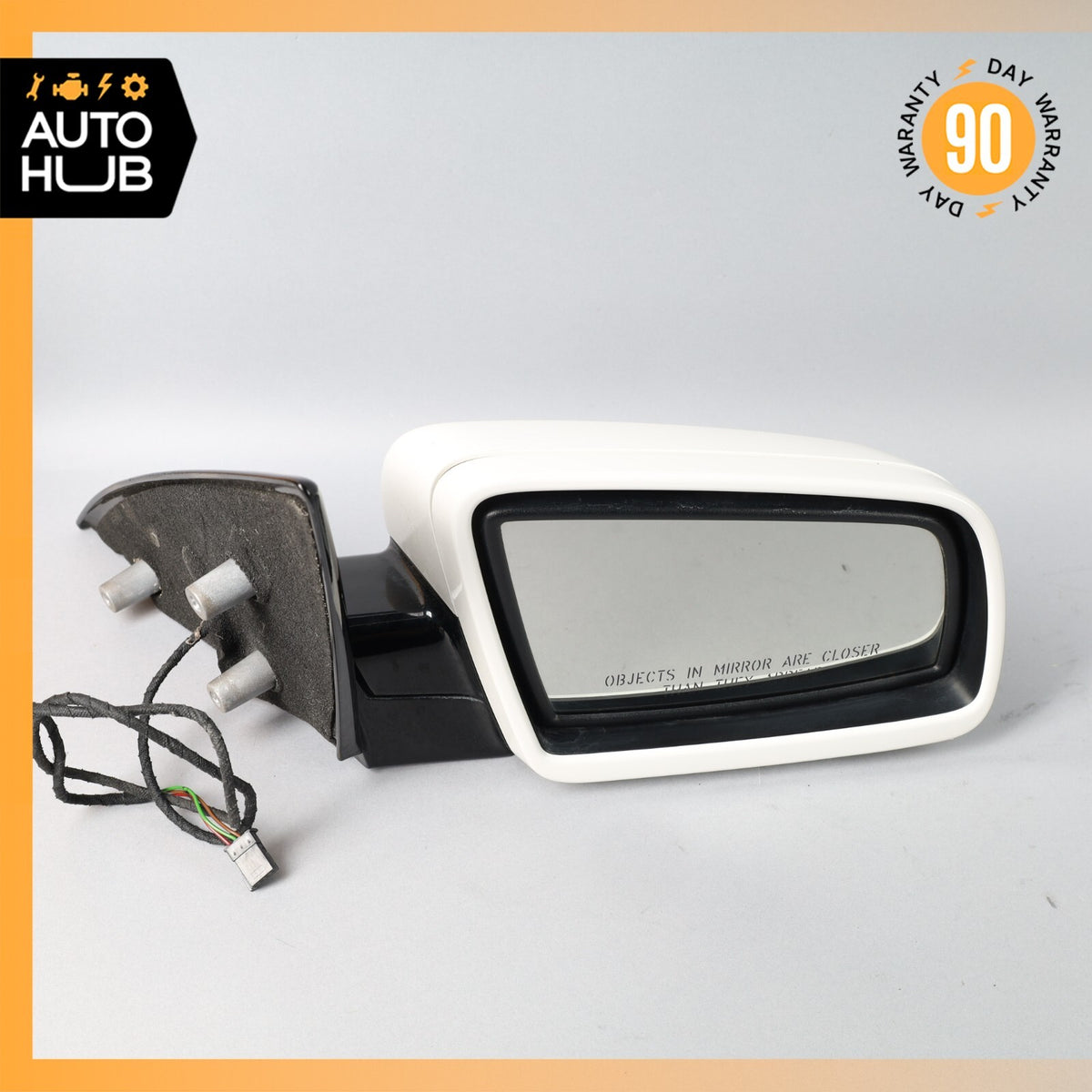06-10 BMW E64 650i Right Side Rear View Door Mirror Alpine White OEM 65k - photo 2