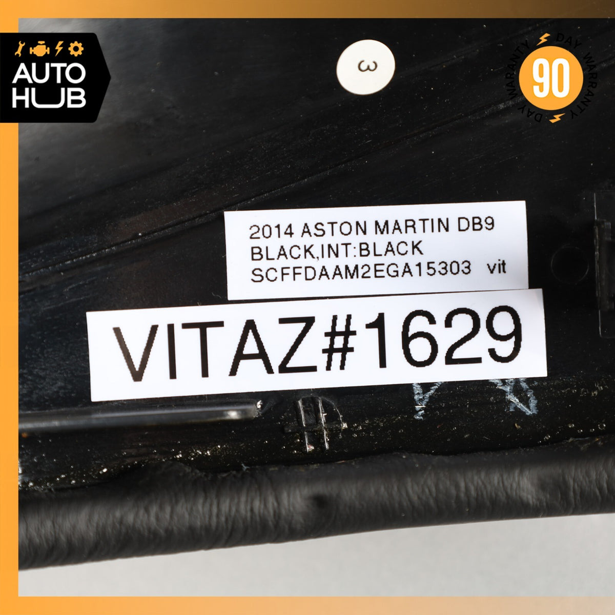 13-16 Aston Martin DB9 Left Side Dash Inner Panel Cover Trim Black OEM 35k - photo 13
