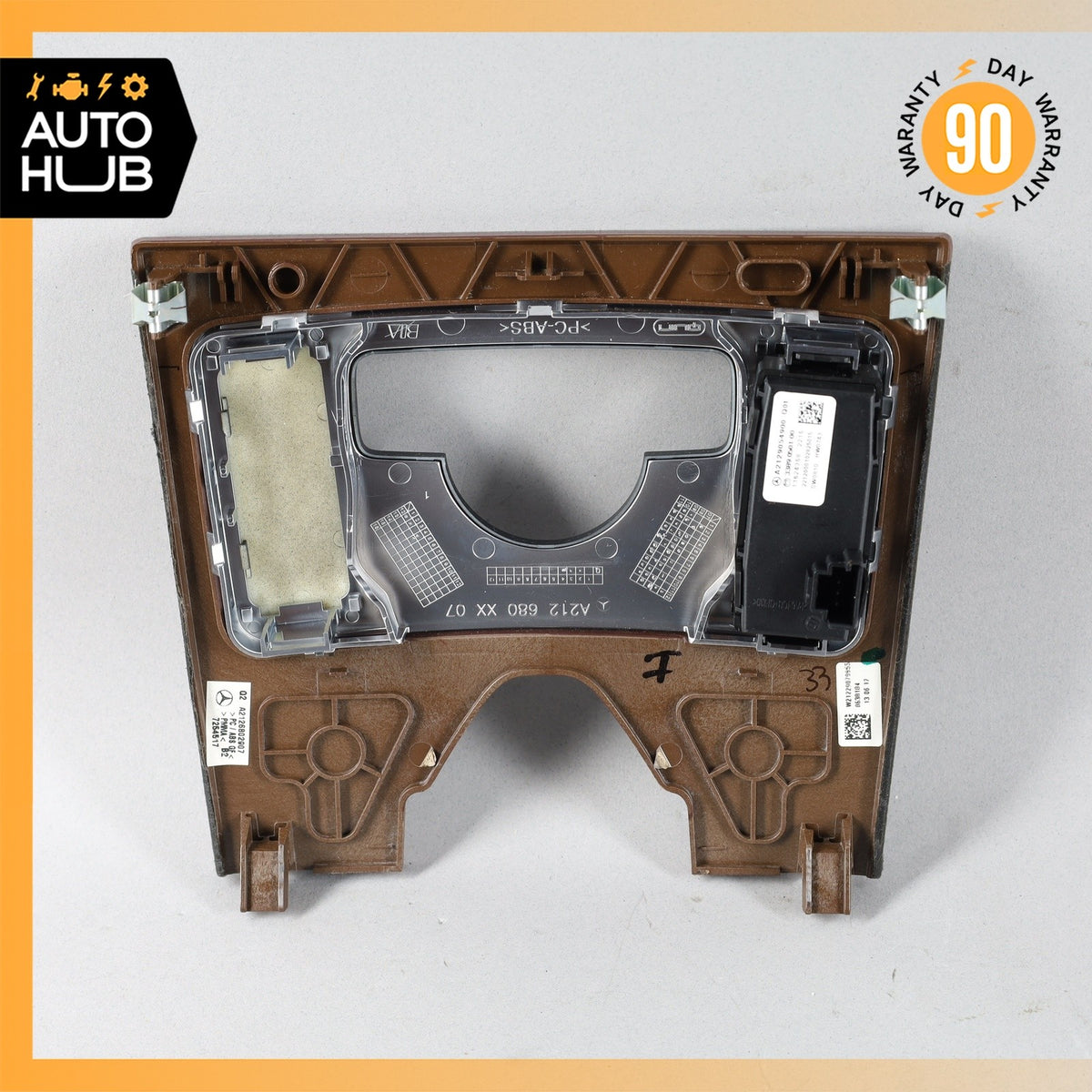 10-13 Mercedes W212 E400 E350 E550 Center Console Switch Trim Bezel Wood OEM - photo 7