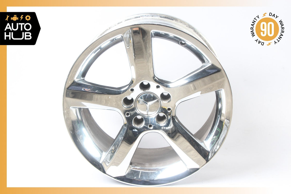 Mercedes R172 SLK250 SLC300 8.5 x 17 17" Rear Wheel Rim Chrome 1724013702 OEM - photo 1