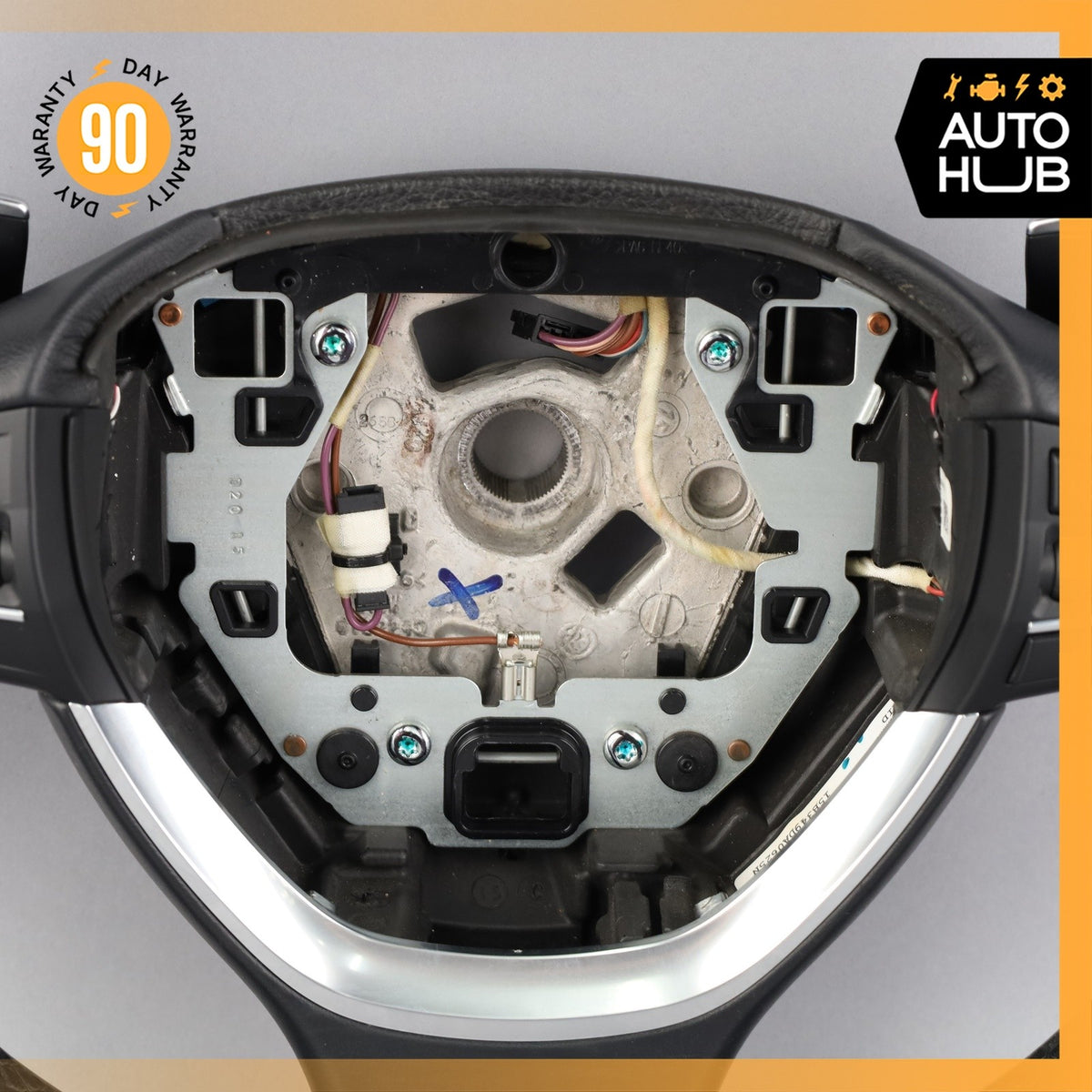 14-19 BMW F10 528i 650i Sport Leather Heated Steering Wheel 32306867286 OEM - photo 10