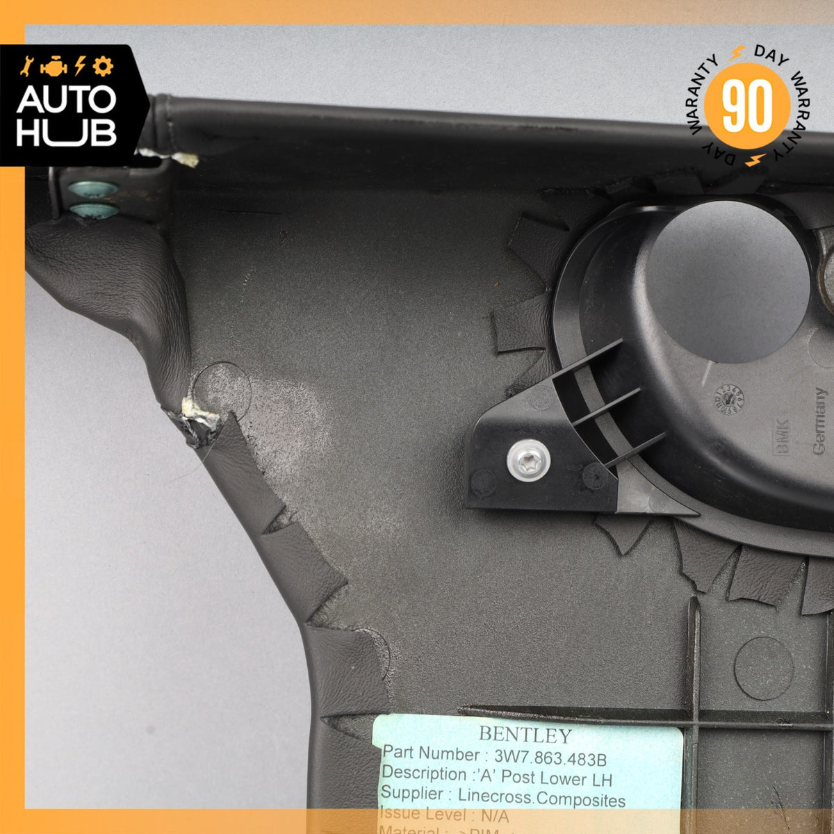 12-18 Bentley Continental GTC Convertible Front Left Kick Panel Trim Cover OEM - photo 16