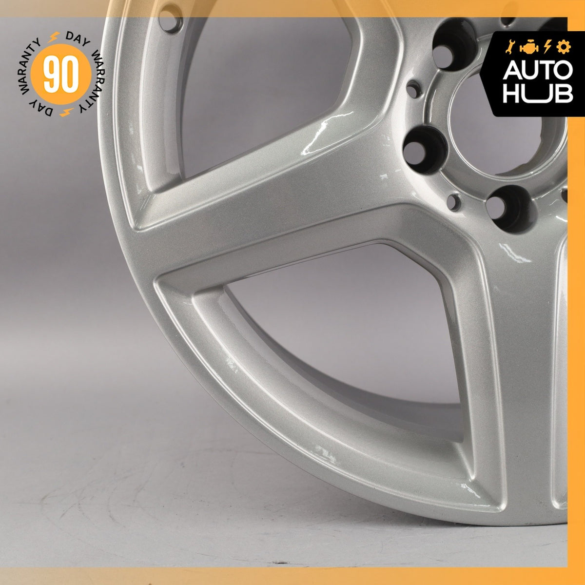 Mercedes W211 E350 E55 CLS55 AMG 9 x 18 18" Rear Wheel Rim 2114016702 OEM - photo 5