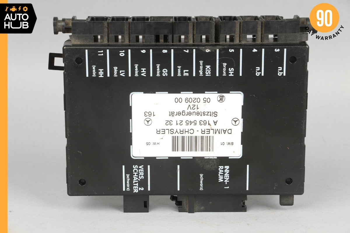 98-05 Mercedes W163 ML500 ML320 Seat Control Module Front Left Or Right OEM - photo 8