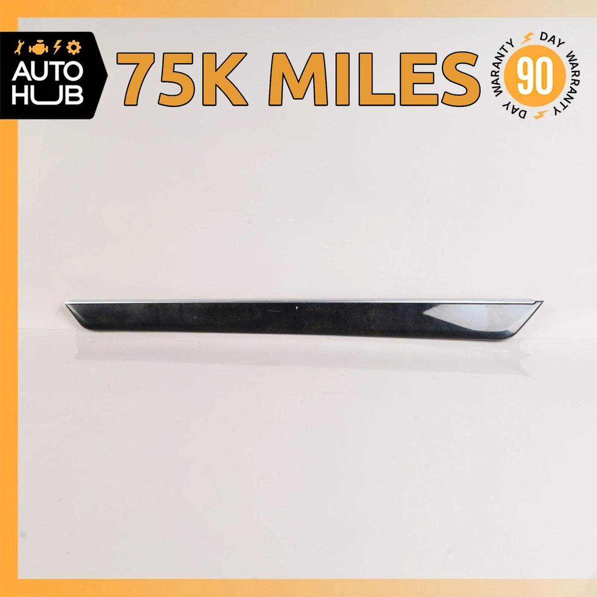 14-16 Mercedes W212 E350 E550 Rear Left Door Panel Bezel Trim Wood OEM 75k - photo 1