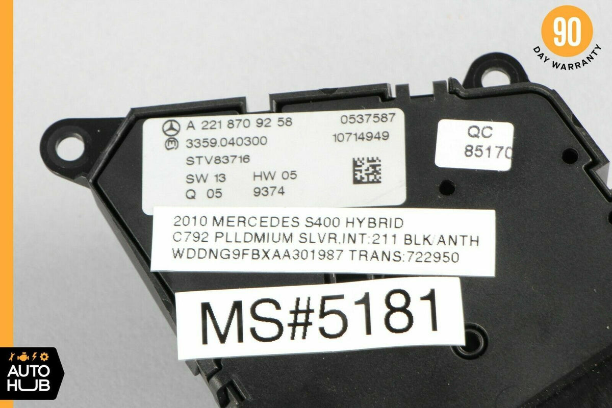 07-14 Mercedes W221 S400 CL550 Front Left Driver Seat Control Memory Switch OEM - photo 10