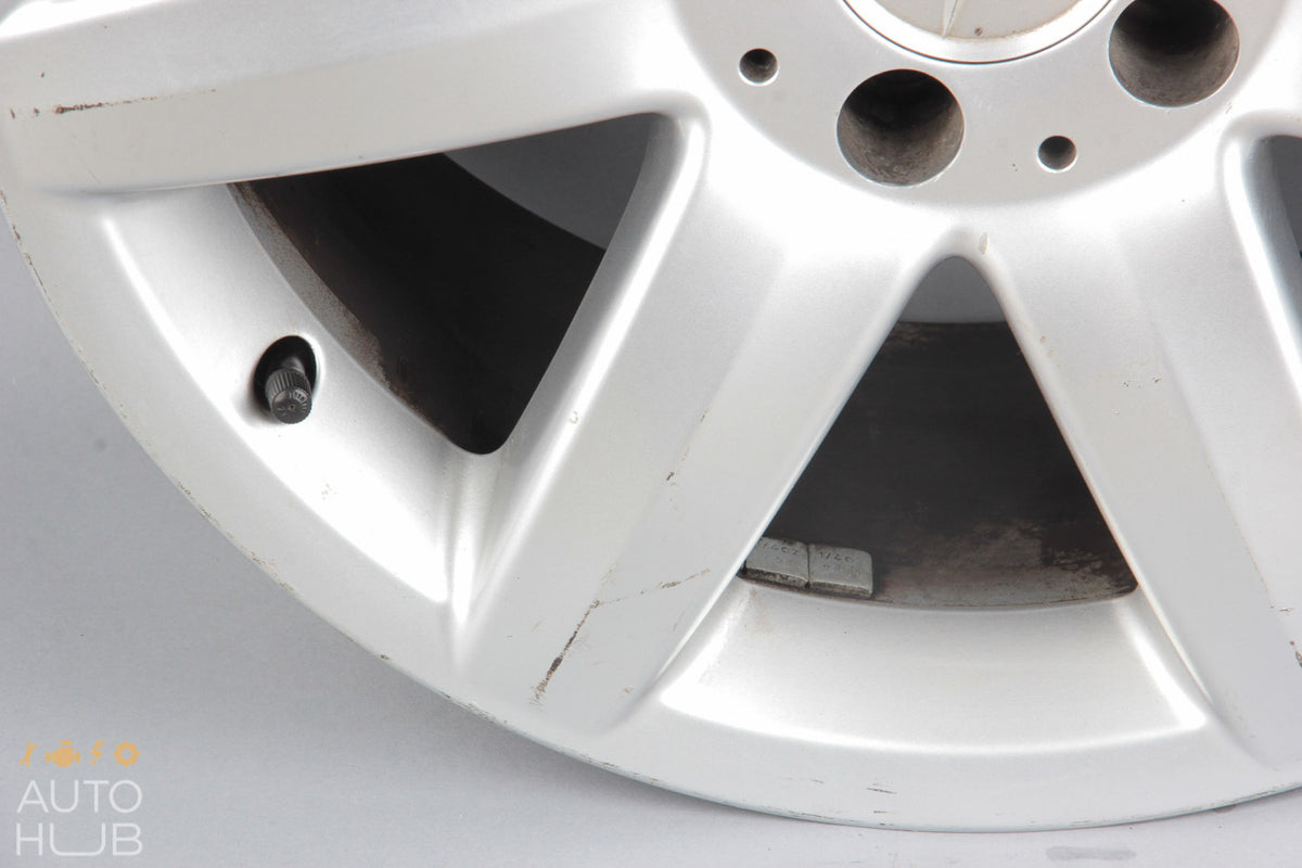Mercedes R230 SL500 SL600 8.5 X R17 17" Wheel Rim Silver 2304010902 OEM - photo 4