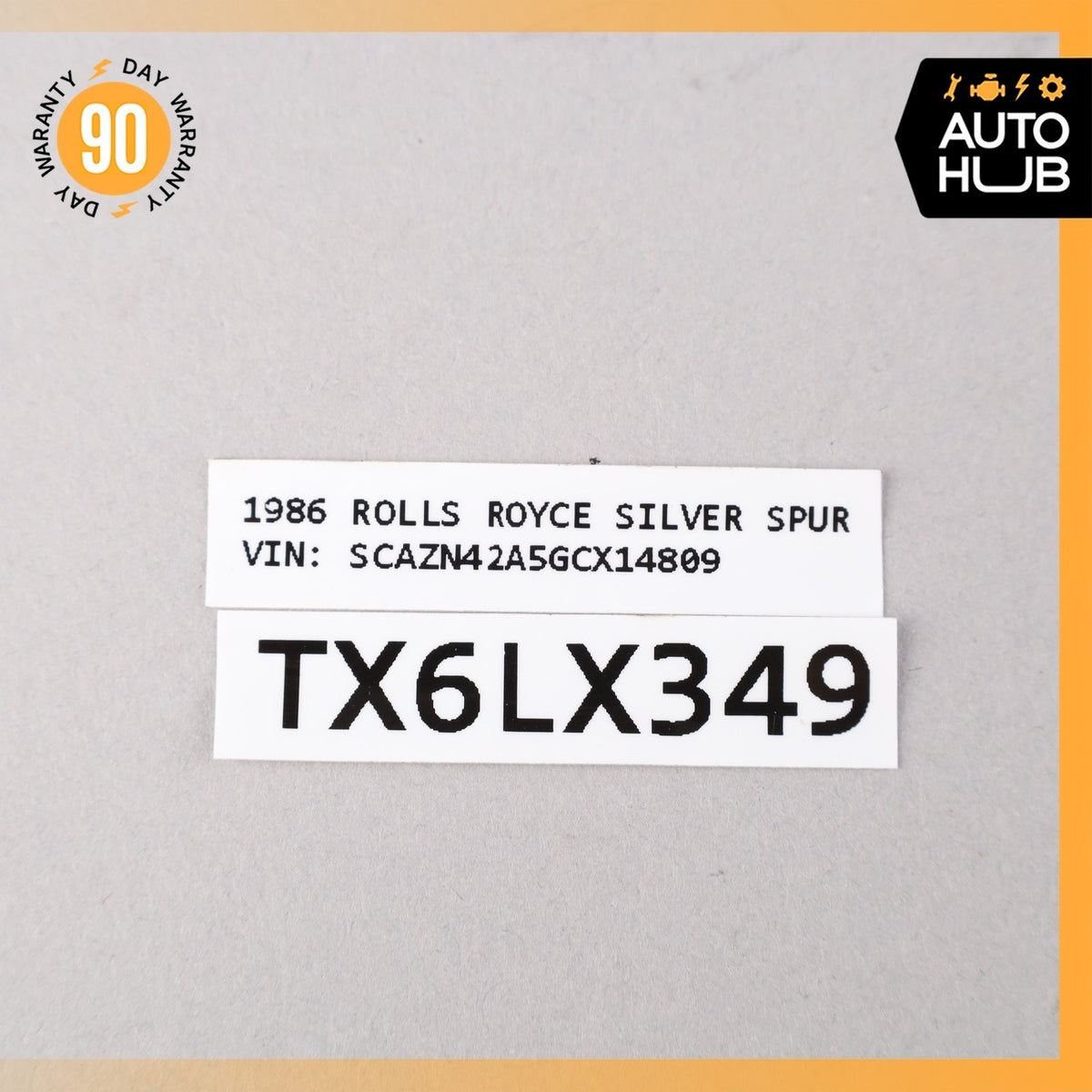 84-87 Rolls Royce Silver Spur Trunk Lid Latch Lock Actuator UB43207 OEM 40k - photo 8