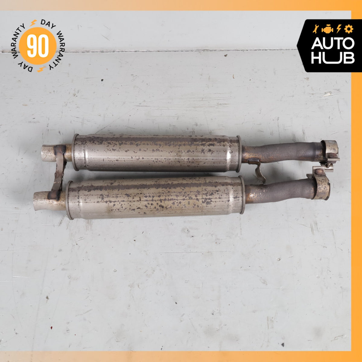 03-05 Ford Thunderbird 3.9L Exhaust Central Resonator Mid Pipe Silencer OEM 80k - photo 8