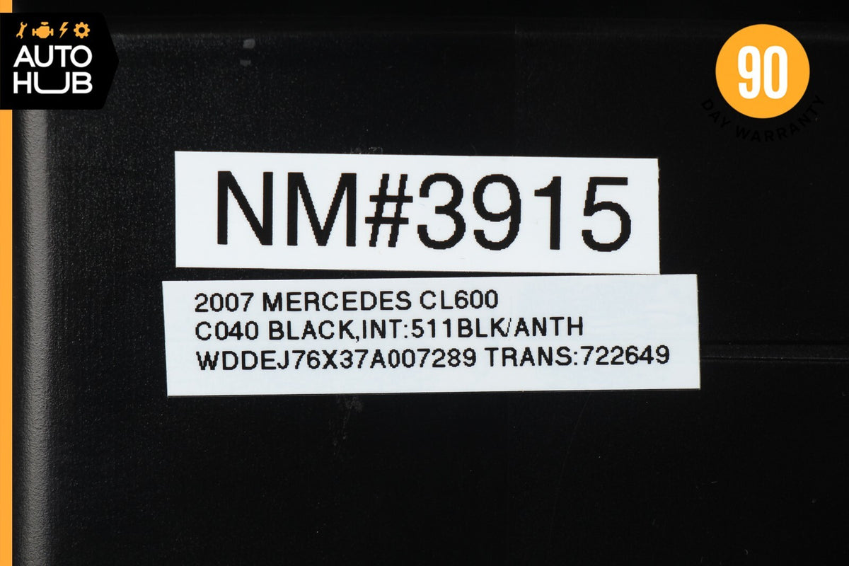 07-14 Mercedes W216 CL600 CL65 Center Console Rear AC Vent Trim Exclusive Black - photo 12