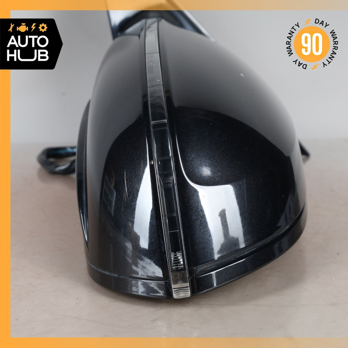11-18 Audi D4 A8 S8 Front Left Side Rear View Mirror w/ Blind Spot Black OEM - photo 5